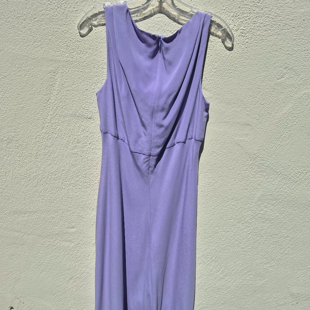 90s/Y2K Style Silk Flowy Maxi Dress Gown Size 14 - Picture 11 of 16